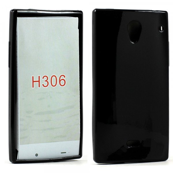 Wholesale Sharp Aquos Crystal H306 Soft TPU Gel Case (Black)